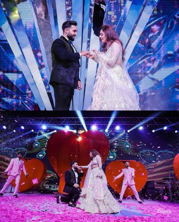 The ring ceremony with live performance of Raftaar